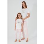 ROLY POLY Anne Kız Kısa Kol Pijama Takımı Pembe