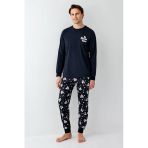 Roly Poly Erkek Aile It's Movie Time %100 Pamuk Uzun Kollu Pijama Takım