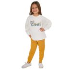 Roly Poly Kız Çocuk Eşofman Takımı 2-7 Yaş Krem