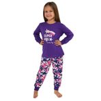 Roly Poly Kız Çocuk Mor Uzun Kol Pijama Takım, 2-4 Yaş, 8684053073925