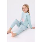 Roly Poly Kız Çocuk Pijama Takımı Su Yeşili Rp3486-2, 4-5 Yaş, 8684053261452