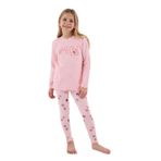 Roly Poly Kız Çocuk Uzun Kollu Pijama Takımı, 5-6 Yaş, IB76885, Pembe, kız-çocuk