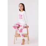 Roly Poly Premium Too Cute Garson Kız Çocuk Krem Uzun Kollu Pijama Takım