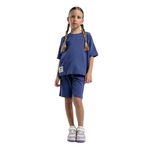 ROLY POLY RP3592-2 KIZ ÇOCUK BERMUDA TAKIM İNDİGO 5-6