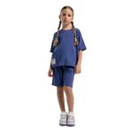 ROLY POLY RP3592-2 KIZ ÇOCUK BERMUDA TAKIM İNDİGO 7-8