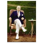 Rölyef Sanat Evi Kâğıt Rölyef Poster Atatürk Resimleri 35x50 8 Adet