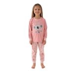 Rolypoloy Kız Çocuk Pembe Pijama Takımı 3255 Pembe 2-3