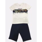 RolyPoly 2727C Erkek Çocuk Yazlık Kapri Pijama Ta - 4 - 5 Yaş - Krem