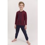 RolyPoly Connected Bordo Erkek Çocuk Pijama Takım