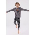 Rolypoly Erkek Çocuk Antrasit Uzun Kol Pijama Takım - 3 - 4 Yaş
