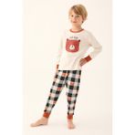RolyPoly Erkek Çocuk Bej Pijama Takımı - 6 - 7 Yaş