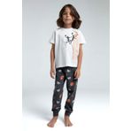 Rolypoly Erkek Çocuk Beyaz Kısa Kol Pijama Takım