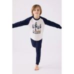 Rolypoly Erkek Çocuk Beyaz Pijama Takımı - 4 - 5 Yaş