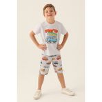 RolyPoly Erkek Çocuk California Beach Kar Melanj Bermuda Takım Rahat Kesim 14-15 Yaş - 14 - 15 Yaş