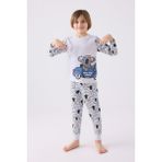 Rolypoly Erkek Çocuk Gri Pijama Takımı - 7 - 8 Yaş