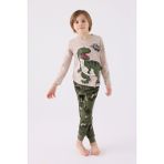 Rolypoly Erkek Çocuk Haki Pijama Takımı - 5 - 6 Yaş