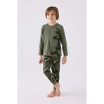 Rolypoly Erkek Çocuk Haki Pijama Takımı - 6 - 7 Yaş