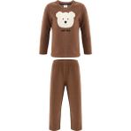 Rolypoly Erkek Çocuk Kahverengi Pijama Takımı - 3 - 4 Yaş