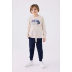 RolyPoly Erkek Çocuk Krem Eşofman Takımı - 9 - 10 Yaş