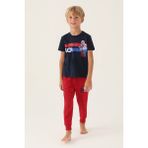 Rolypoly Erkek Çocuk Lacivert Kısa Kol Pijama Takım - 7 - 8 Yaş