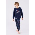 Rolypoly Erkek Çocuk Lacivert Pijama Takımı - 10 - 11 Yaş
