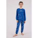 Rolypoly Erkek Çocuk Mavi Pijama Takımı - 7 - 8 Yaş