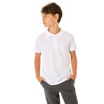 Rolypoly Erkek Çocuk Polo Yaka T-Shirt, Beyaz, 8-9 Yaş