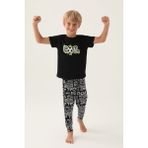 Rolypoly Erkek Çocuk Siyah Kısa Kol Pijama Takım - 5 - 6 Yaş