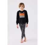 Rolypoly Erkek Çocuk Siyah Pijama Takımı - 2 - 3 Yaş