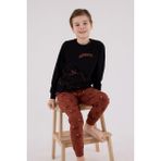 Rolypoly Erkek Çocuk Siyah Pijama Takımı - 5 - 6 Yaş
