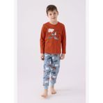 Rolypoly Erkek Çocuk Turuncu Pijama Takımı