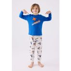 Rolypoly Erkek Çocuk Uzun Kol Pijama Takım RP3435 Cobalt