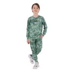 Rolypoly Erkek Çocuk Yeşil Eşofman Takımı, Tie-Dye Desen, 10-11 Yaş
