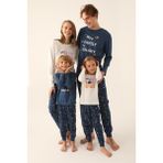 Rolypoly Erkek İndigo Çocuk Pijama Takımı - Koyu İndigo - 2 - 3 Yaş