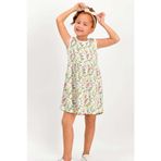 RolyPoly Flowers Krem Kız Çocuk Elbise