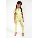RolyPoly Fruits Açık Sarı Kız Çocuk Gömlek Pijama Takımı - 3 - 4 Yaş