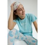 Rolypoly Kadın Mavi Kısa Kol Pijama Takım