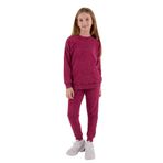 Rolypoly Kız Çocuk Bordo Eşofman Takımı, Uzun Kol, Lastikli Paça, Çift Cepli, 12-13 Yaş