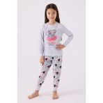 Rolypoly Kız Çocuk Gri Pijama Takımı - 6 - 7 Yaş