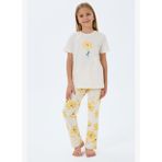 Rolypoly Kız Çocuk Krem Pijama Takım