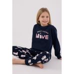 Rolypoly Kız Çocuk Lacivert Pijama Takımı - 6 - 7 Yaş