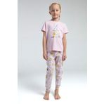 Rolypoly Kız Çocuk Pembe Kısa Kol Pijama Takım