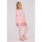 Rolypoly Kız Çocuk Pijama Takımı, Pembe, 5-6 Yaş