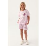 Rolypoly Kız Çocuk Rose Şortlu Pijama Takım 3380 rose 3-4