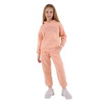 Rolypoly Kız Çocuk Turuncu Eşofman Takımı, Uzun Kol, Lastikli Paça, Çift Cepli, 12-13 Yaş