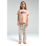 Rolypoly Kız Çocuk Turuncu Pijama Takımı - 3 - 4 Yaş