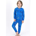 RolyPoly Mavi Erkek Çocuk Pijama Takımı
