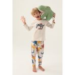 RolyPoly Revive Bej Erkek Çocuk Pijama Takımı - 5 - 6 Yaş