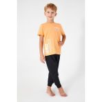 RolyPoly Roly Poly Erkek Çocuk Yazılı Kısa Kol Paça Lastikli Rahat Pijama Takım - Sarı - 6 - 7 Yaş