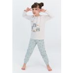 RolyPoly Smile Every Day Kremmelanj Kız Çocuk Pijama Takımı